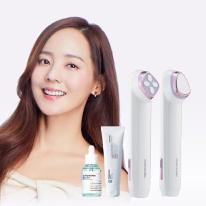 [물광패키지] 듀얼소닉 글림빛 마름모+세모+No.8 앰플+크림 (고주파 + 물방울초음파 멀티 케어) 뷰티디바이스