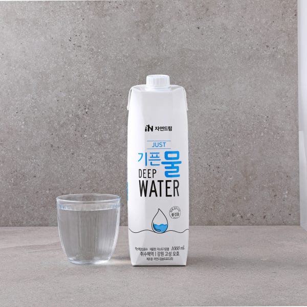 JUST 기픈물 종이팩 해양심층수 1000mL 12입