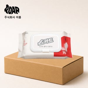 스카트 물티슈 소프트플러스 캡형 1box (70매 x 24팩)