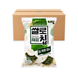 롯데 쌀로칩 들기름 김맛 75g, 12개