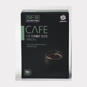 로빈스 디카페인 로스트 아메리카노 180T 150T+30T대용량 블랙커피 스틱 사무실탕비실