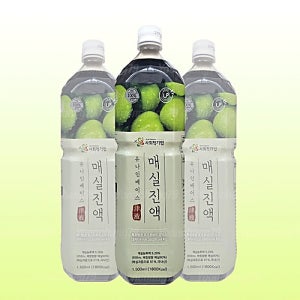 유나인 매실진액 1.5L 8개 원액 매실차 에이드 카페 업소용 대용량 아이스 희석 얼음