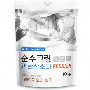 순수크린 과탄산소다 10kg x 1개 부스터 특대용량 초강력 표백제 탈취 실내건조