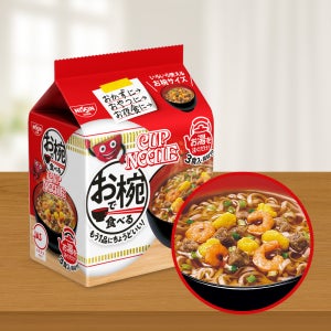 닛신 그릇으로 먹는 컵누들 3봉입 오리지널맛, 96g, 1개