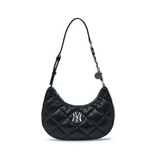 [MLB] 베이직 퀼팅 PU 호보백 NY (Black) 3ABQBQ16N