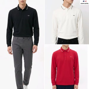 루이까스텔 남성 골프웨어 F/W 닥스훈트 로고 약기모안감 긴팔티셔츠 7MOTS001