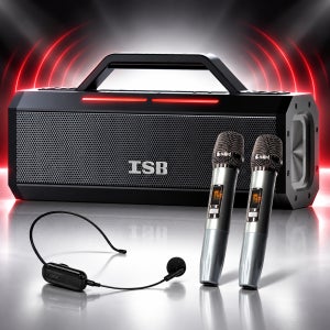 한국배성오디오 ISB덴마크 BS4333 260W 블루투스 올인원 포터블 스피커 강의 행사