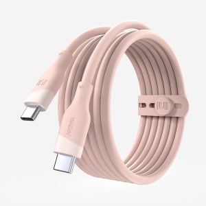 실키 C타입 to C 100W 240W 5A PD 고속충전 케이블 핑크, 1개, 2m
