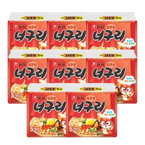 농심 너구리 라면 (얼큰한맛) (멀티) 120g, 40개
