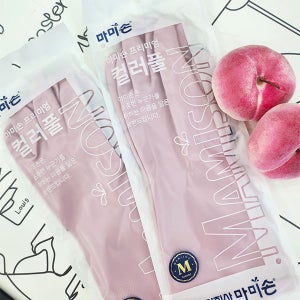 마미손 컬러풀 고무장갑 페일퍼플 중 1켤레 설거지 청소 다용도