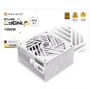 파워 맥스엘리트 CYGNUS 1000W 80PLUS골드 풀모듈러 ATX3.1 화이트