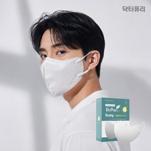 닥터퓨리 KFAD 비키 비말차단 새부리형 마스크 25매 대형, 화이트, 4개