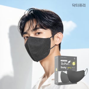 닥터퓨리 KFAD 비키 비말차단 새부리형 마스크 25매 대형, 그레이, 4개