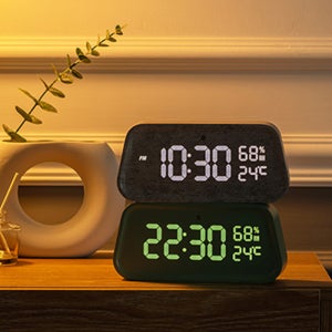 야광 LED 탁상시계 미니 와이파이 무소음 디지털 전자 알람 온습도 책상 인테리어