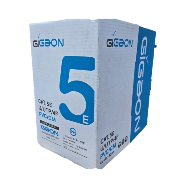 UTP 케이블 CAT 5E 기가 랜선 랜케이블 CAT6E 300M 롤단위 가온 대한 넥상스