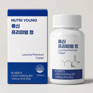 뉴트리영 류신 프리미엄 정 단백질 보충 근육 강화 운동 효과 업 60정 1박스