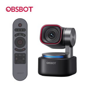 OBSBOT 옵스봇 Tiny 3 인터넷 방송 AI 4K PTZ 트래킹 웹캠 리모컨 세트