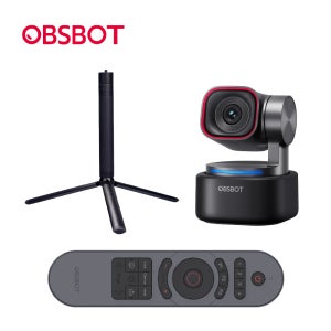 OBSBOT 옵스봇 Tiny 3 인터넷 방송 AI 4K PTZ 트래킹 웹캠 리모컨 삼각대 세트