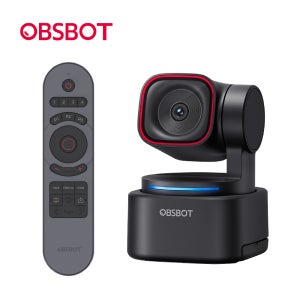 OBSBOT 옵스봇 Tiny 3 Lite 인터넷 방송 AI 1080p PTZ 트래킹 웹캠 리모컨 세트