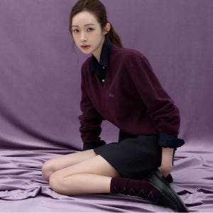 [그로브] 26FW MYLES V-NECK KNIT (PLUM)