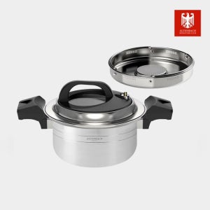[알텐바흐] 시그니처 엑스쿠첸 저압냄비 316Ti 통5중 멀티쿡 2.8L(저당트레이 포함)