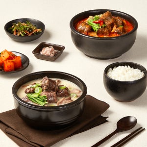 평안 육백 순댓국 2종 담백/얼큰 순댓국, 600g, 3개