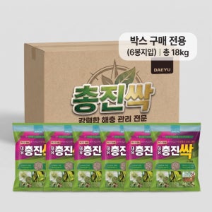 총진싹 입제 3kgX6봉 1박스 뿌리파리 총채 나방 진딧물 퇴치 고추 몬스테라 비 농 약