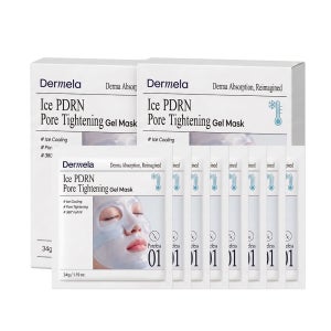 [1+1] 더멜라 아이스 PDRN 모공탄력 겔 마스크 34gX4ea