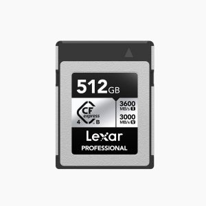 렉사 CFexpress Type B 4.0 실버 8K RAW 메모리 카드 512GB