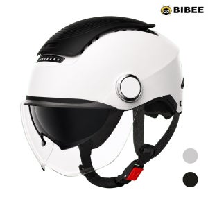700g 초경량 오토바이 헬멧 선바이저 내장 반모 하프페이스 대두 BIBEE TK-47