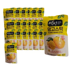 설빙 망고스틱 아이스망고바 60g 20개 냉동망고바