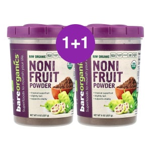 BareOrganics 무가공 노니 열매 분말 227g, 2개