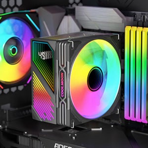 인텔 12400F 14400 라이젠 7500F 120mm 온도 디스플레이 공랭 CPU 쿨러