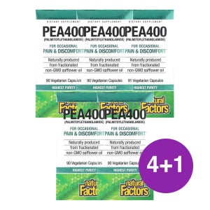네추럴팩터스 PEA400 팔미토일에탄올아마이드 400mg 90캡슐, 5개