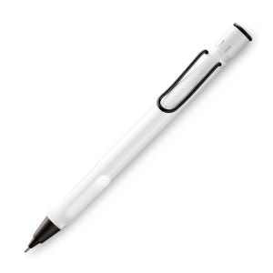 라미 사파리 화이트 블랙 클립 샤프펜 0.5mm 한정판 L119WTB