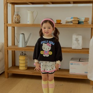 [S-XXL] 26가을 세라 스타치마바지세트 데일리 유아동 키즈 여아 상하세트 안녕미자야