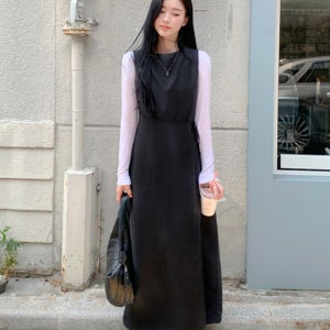 앤오드 레이어드 랩 원피스
