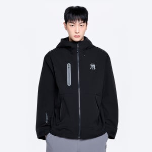 [MLB] 고프코어 메가로고 2L 커브 바람막이 NY (Black) 3AWJB0264
