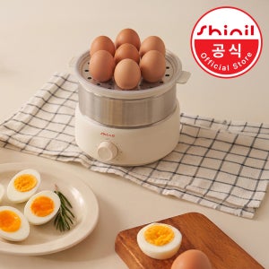 신일 계란찜기 올스텐 2단 계란삶는 기계 호빵 고구마 완숙 에그쿠커
