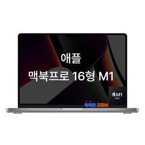 애플 맥북프로 16인치 M1pro 스페이스 그레이 노트북 16GB, 512GB