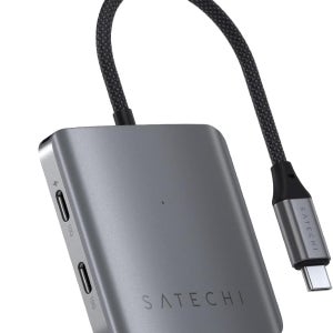 사테치 4in1 USB-C 멀티포트 허브 100W PD 충전 스페이스그레이