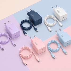 렉스 컬러웨이 PD 25W C타입 초고속 충전기 + CtoC 60W 케이블 세트