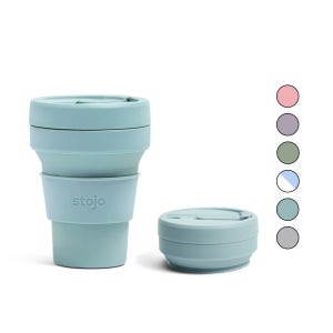 스토조 접이식 실리콘 텀블러 포켓 컬렉션 355ml, 아쿠아마린