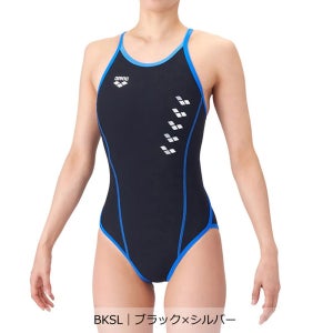 아레나 여성 재팬 터프슈트 탄탄이 원피스 수영복 AS6SWM05L BKSL