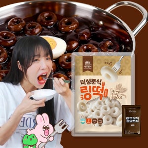 미성분식 링 떡볶이 3가지 맛 짜장, 230g, 1개