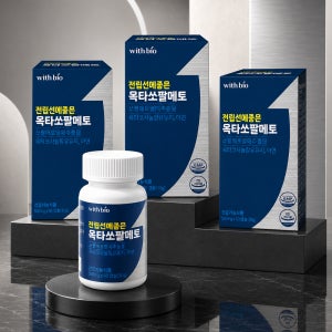 위드바이오 전립선에 좋은 옥타쏘팔메토 남성건강 500mg 60캡슐, 3개