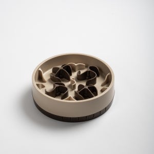 독일 SoulBowl 반려동물 급체방지 7가지 변형 슬로우 식기 500ml, 베이지