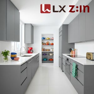 LX Z:IN 인테리어필름 셀프시공 싱크대 가구 가전 빌트인 도어 시트지 40cmX20cm, 미듐그레이 ES121