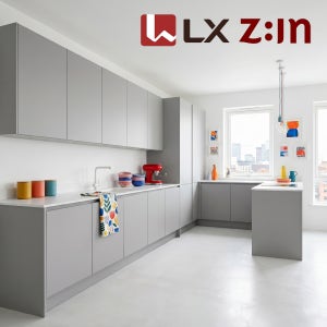 LX Z:IN 인테리어필름 셀프시공 싱크대 가구 가전 빌트인 도어 시트지 40cmX20cm, 애쉬그레이 ES91