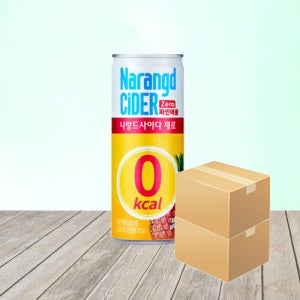 나랑드 사이다 제로 파인애플 245ml x 60캔 업소용 탄산음료 대용량